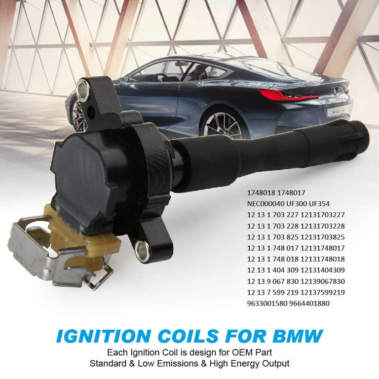 Set of 6 Ignition Coil Pack for 95-03 BMW 323i 325i 328i 528i 530i 540i  740i 750i M3 M5 Z3 Z8 X5 Range Rover III ROVER 45 UF300 UF354 1748017