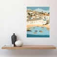 thumbnail image 2 of Small Boats in St Ives Bay Coastal Cityscape Large Wall Art Poster Print Thick Paper 18X24 Inch, 2 of 5