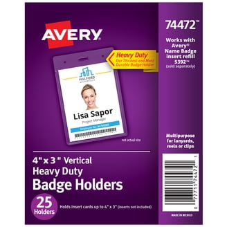 Avery Name Badges with Clips, 3