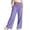 Purple-Kids Pants, variant on breaise Girls Linen Pants Summer Beach Lounge Palazzo Trousers Loose Fit Elastic Wide Leg Pants with Pockets