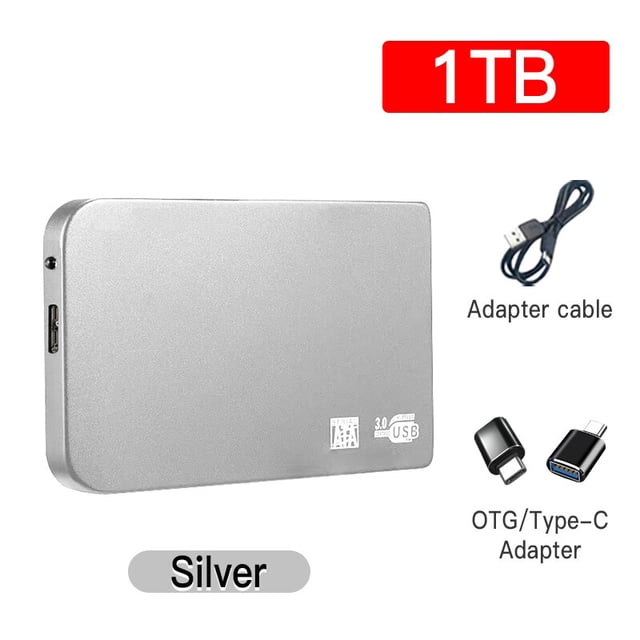 Disco duro externo SSD de alta velocidad, unidad de estado sólido de 1TB, interfaz USB 3,0, de transferencia rápida para ordenador portátil, escritorio y Mac