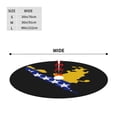 thumbnail image 4 of Christmas Tree Skirt Bosnian Flag Map Xmas Tree Skirt Decoration for Home Holiday Party 30", 4 of 6