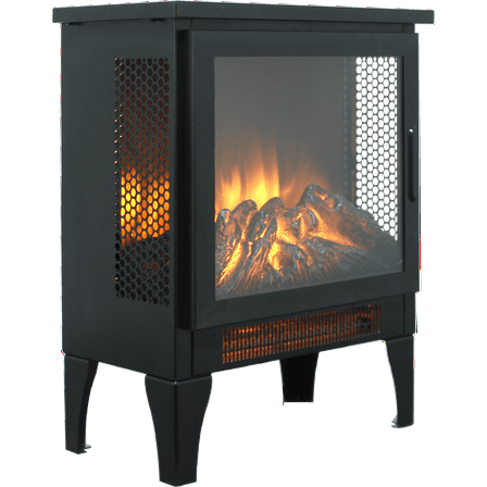 17 inch Freestanding Electric Fireplace Stove heater with 3D Flame effect
