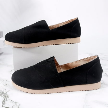 

sebulube Women Flat Soft Sole Casual Shoes Breathable Non Slip Slip On Ladies Casual Fashion Sneakers