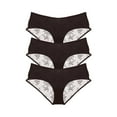 thumbnail image 3 of Journelle Women's Romy Jolie Hipster 3 Pack in Black, 3 of 3