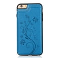 thumbnail image 3 of Compatible with iPhone 7/8/SE 2020/2022 Wallet Phone Case Screen Protector Flower Card Holder Stand Cell Cover for iPhone7 iPhone8 7s 8s i SE2020 SE2022 2/2nd/3/3rd Generation SE2 SE3 7SE 8SE Blue, 3 of 8