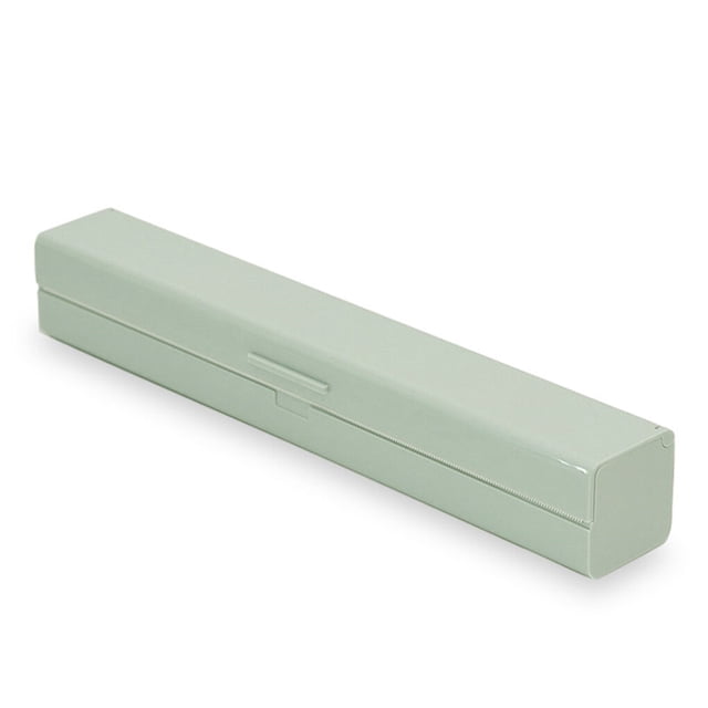 Moyic Dispensador de envoltura de plástico para alimentos, contenedor reutilizable, envoltorio de mantenimiento fresco, soporte de película, estuche Organizadores de utensilios de cocina Verde Moyic HA059664-02