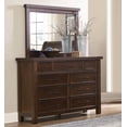 thumbnail image 3 of 6pc Master Bedroom Furniture Set Classic Brown Finish Cal-King Size Captain Storage Bed, 3 of 7