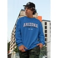 thumbnail image 2 of Retro College Arizona Sweatshirt Men -Image by Shutterstock, Male Large, 2 of 4