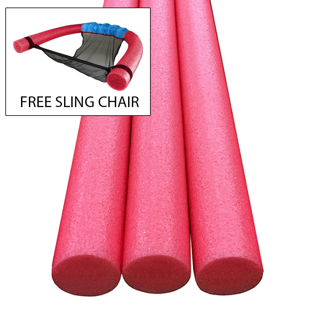 USA Foam Solid Core Deluxe Foam Pool Swim Noodles 3 PACK 5 Foot Length