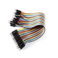 thumbnail image 4 of Cable de línea desmontable macho a macho, 20 cm, colorido, 40 pines, cable de línea desmontable macho a macho, cables de cinta multicolor, mayor durabilidad, 4 of 4
