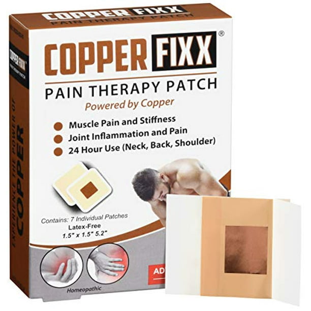 CopperFIXX Pain Relief Patches, 7 Count powered by Copper with Heat