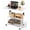 White, variant on KLSMYHOKI Portable Rolling Desk on Wheels Adjustable Height Desks for Small Spaces, 32" Computer Desk Drafting Tables with Storage Shelves for Home Office ,Rustic