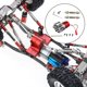 thumbnail image 4 of Piezas de actualización de transmisión de motor Hugo 370 para WPL B14 B24 C14 C24 MN90 Accesorio Rojo titanio, 4 of 9