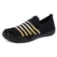 thumbnail image 5 of Barefoot Water Shoes Women Athletic Workout Gym Beach Swim Sneakers Travel Pool Sand Quick Drying Running Non Slip Slip on Footwear Black Size 6, 5 of 5