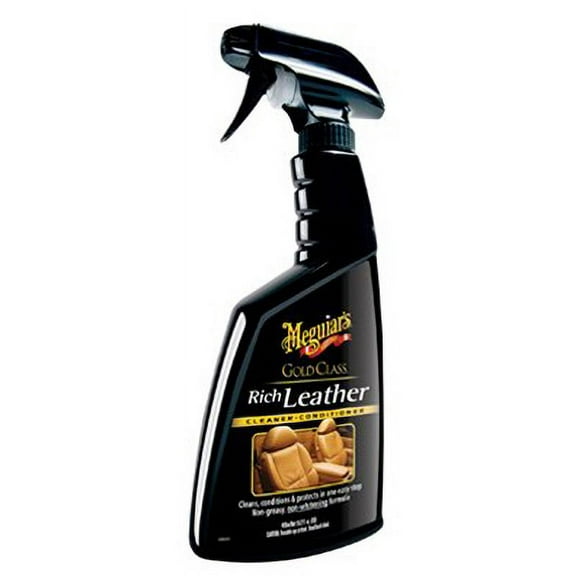 Meguiar's Gold Class Rich Leather Spray - Cleans, UV Resistant - 16 Oz