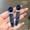 Blue, variant on ‌Korean Versatile Glaze Snap Clip Women's Dopamine Bead Hair Clip, High-end Bang Side Flyaway Hair Pin
