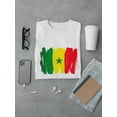 thumbnail image 3 of Paint Of The Flag Of Senegal Tee Men's -Image by Shutterstock, 3 of 4
