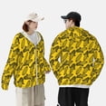 thumbnail image 4 of Daiia yellow Corn UPF 50+ Sun Protection Hoodie Jacket Lightweight Long Sleeve Sun Shirt for Women Men with Pocket Hiking Outdoor-XX-Large, 4 of 7