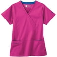 thumbnail image 1 of Bio Women's Mock Wrap Solid Scrub Top, 1 of 1