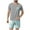 A-Gray, variant on GERsome Men's Pajamas Sets Short Sleeve Crewneck Tops and Shorts Lounge Sets 2 Piece Summer Sleepwear M-3XL
