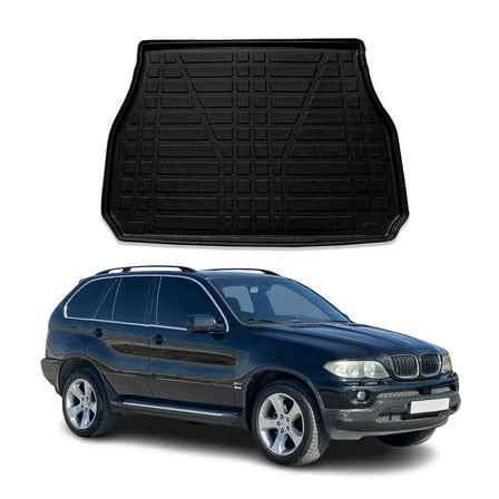 OMAC Cargo Mats Liner for BMW X5 E53 2000-2006 Black All-Weather TPE