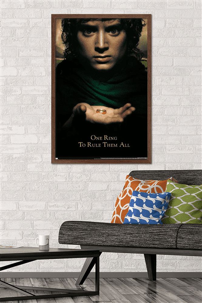 The Lord of the Rings: The Fellowship of the Ring - One Sheet Wall Poster, 22.375" x 34", Framed