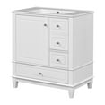 thumbnail image 3 of GDF Studio Modern 30" Bathroom Vanity with Ceramic Sink, Soft-Close Door, and Ample Storage, White, 3 of 19
