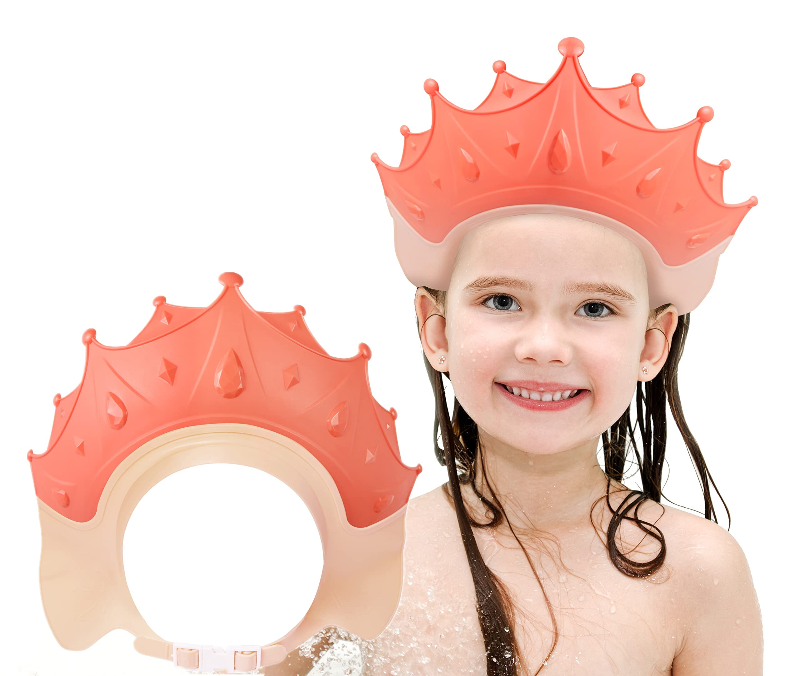 Dicoly Shower Cap for Kids, Visor Hat for Eye and Ear Protection ,Baby