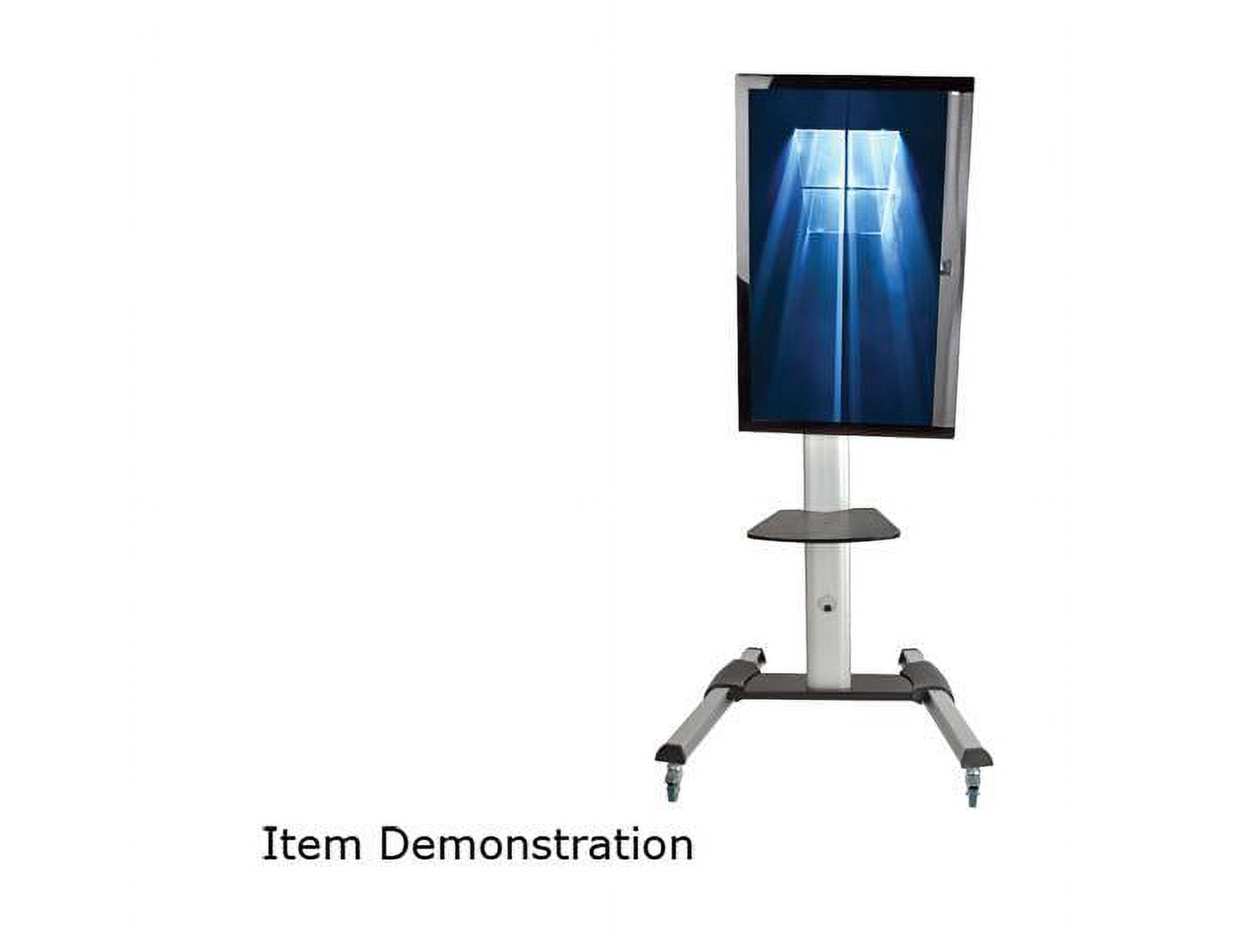 Tripp Lite Mobile TV Floor Stand Cart Height-Adjustable LCD 32-70" Display - Up to 70" Screen Support - 150 lb Load Capacity - 2 x Shelf(ves) - 81.5" Height x 32.6" Width x 27.6" Depth - Floor -
