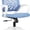 Blue-fabric, variant on Office Desk Computer Chair Ergonomic Mesh Gaming Mid Back Seat with Comfy Lumbar Support Adjustable Height Swivel for Home Task (Blue)