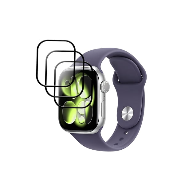 BOVUGAC(3 pack) Composite Screen Protector for Apple Watch S12 43mm, Clear Anti‑Scratch Watch Screen Protective Film