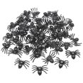 thumbnail image 2 of 100/50 piezas de arañas falsas de Halloween, mini arañas luminosas de plástico, decoración para fiestas de Halloween, juguete de broma complicado para niños, casa embrujada, 2 of 6