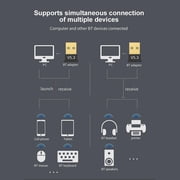 5.3 Bluetooth USB Adapter, 0-20m Wireless Receiver for PC Win11, 21.8mm