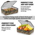 thumbnail image 5 of Iauyy Casserole Carrier for Hot Food Insulated Casserole Travel Carry Bag with Lid Food Warmer Bag for Party/Picnic,Forest, 5 of 7