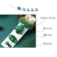thumbnail image 2 of Injueey 4 unids/set Clip de pelo de Navidad lindo Festival Navidad Año Nuevo trabajo foto Cosplay decoración horquilla accesorios regalos mujeres Kits de decoración para fiestas Árbol de Navidad Injueey HA069799-03, 2 of 6