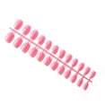 thumbnail image 3 of Vogacara 24 piezas de uñas postizas de ataúd resistentes a los arañazos de bailarina corta coloridas uñas acrílicas artificiales de color sólido DIY Juegos de manicura 10 rosa Vogacara CE011412-10, 3 of 4