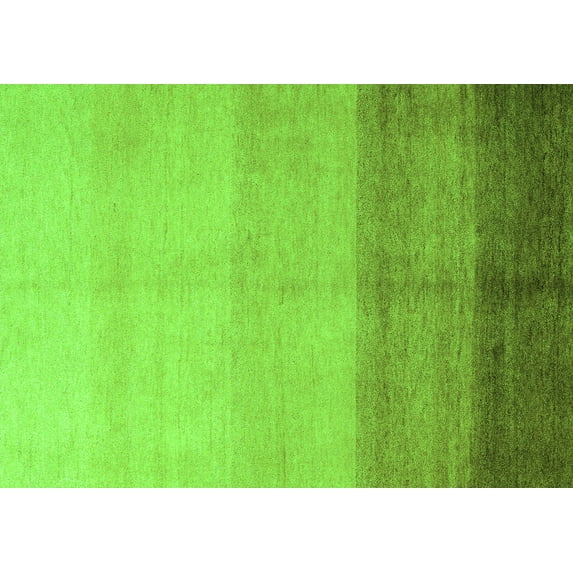 Ahgly Company Indoor Rectangle Abstract Green Modern Area Rugs, 3' x 5'