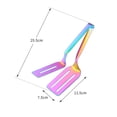thumbnail image 3 of Washranp 10Inch Kitchens Food Tongs, 3-in-1 Double Sided Fried Steak Clamp Stainless Steel Anti-rust Gripper Bread Clip with Side Teeth for  Beefsteak Bread Hamburger BBQ, 3 of 3