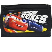 Disney Pixar Cars Blazing New Trails Lightning McQueen Trifold Wallet (Black)…