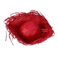 thumbnail image 1 of KAKOWELY Sombrero de paja, sombrero mexicano, sombrero de paja hawaiano, sombrero de paja hawaiano tejido para personas (rojo), 1 of 4