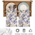 thumbnail image 5 of Vintage Purple Flower Kitchen Towels Set of 3, Farmhouse Botanical Floral Retro Absorbent Dish Towels for Kitchen, Microfiber Hand Towel, Quick Drying Tea Towel for Cleaning Decorative Dishcloths, 5 of 7