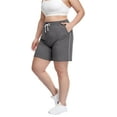 thumbnail image 6 of Aiyino Women's Plus Size Running Shorts Casual Summer Athletic Workout Shorts High Waisted Gym Yoga Lounge Shorts Pants L-5X, 6 of 6