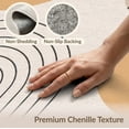 thumbnail image 6 of ODIKA 4'x6' Beige Geometric Abstract Design Washable Area Rug Modern Minimalist Shapes with Arches and Lines Non-Slip, Chair-Friendly, Flatwoven for Home Office, Under Desk, 6 of 7