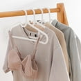 thumbnail image 3 of 10 Pack Plastic Clothes Hangers, Heavy-Duty Hanging Hooks for Closet, Multifunctional Drying and Display Hangers, Space-Saving Storage for Home & Dorm Use, 3 of 5