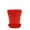 Red, variant on Mintra Garden - 15cm Round Garden Pots 4pk - (15cm Diameter - 5.9inW x 5.5inH)