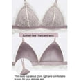 thumbnail image 2 of Conjunto de sujetador Minnieouse de mujer Ropa interior sin costuras Sujetador transpirable Lencería de encaje sexy Copa tres esquinas, 2 of 6