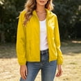 thumbnail image 2 of jobturf Zip up Jacket Women Sun Protection Lightweight Hooded Fall Jackets Spring Casual Outerwear with Zipper Pockets S-2XL, 2 of 9