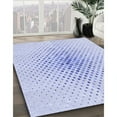 thumbnail image 2 of Ahgly Company Indoor Round Patterned Lavender Blue Area Rugs, 4' Round, 2 of 6
