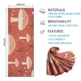 thumbnail image 2 of Colorful Mushroom Plant Red Pattern Hot Yoga Mat Towel Non Slip for Hot Yoga - Quick-Drying Yoga Mat Cover with 4 Corner Pockets with Travel Bag - Hot Yoga Towel Non Slip 70"x26", 2 of 6